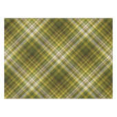 Goldenrod und Daisies Gelb und Grün Kariert Tischdecke (Vorderseite (Horizontal))