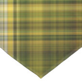 Goldenrod und Daisies Gelb und Grün Kariert Tischdecke (Schrägansicht)