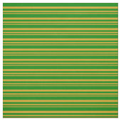 Goldenrod und grüne Linien Stoff (Muster)