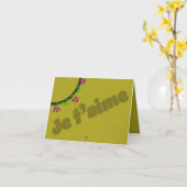 Goldenrod Valentinstag Karte (Gelbe Blume)