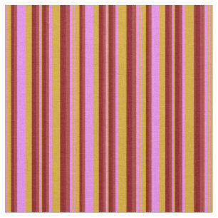 Goldenrod, Violet, Brown & Maroon farbiges Muster Stoff