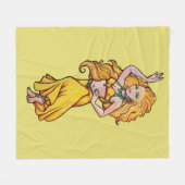 Goldens Bauchtänzerin                              Fleecedecke (Vorderseite (Horizontal))