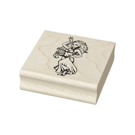 Goldens Bauchtänzerin Gummistempel (Stempel)