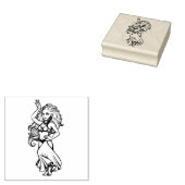Goldens Bauchtänzerin Gummistempel (Stempel)