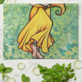 Goldens Belly Dancer                               Geschirrtuch (Gefaltet)