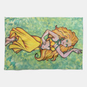 Goldens Belly Dancer                               Geschirrtuch (Horizontal)