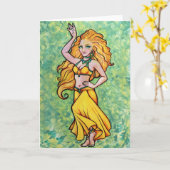 Goldens Bly Dancer Karte (Gelbe Blume)