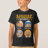 Goldens Tee Golden Retriever Security Funny (Vorderseite)