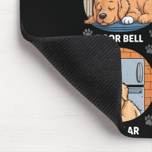 Goldens Tee Golden Retriever Security Funny Mousepad (Ecke)