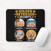 Goldens Tee Golden Retriever Security Funny Mousepad (Mit Mouse)