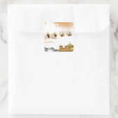 GOLDENTEMPEL MIT DEM SIKH GURUS QUADRATISCHER AUFKLEBER (Tasche)