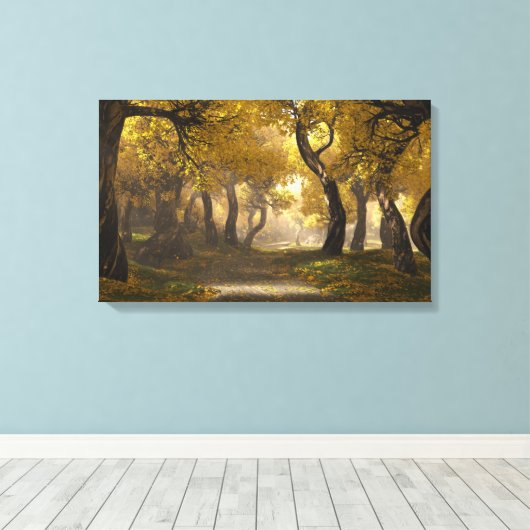 Goldenwalk Canvas Print Leinwanddruck (Insitu (Holzboden))
