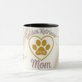 Golder Retriever Mom Custom Coffee Mug Tasse (Zentrum)