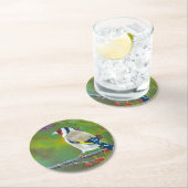 Goldern Finch Coaster Runder Pappuntersetzer (Vor Ort)