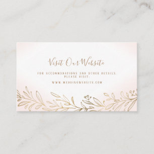 Golderröten botanische Hochzeitswebsite Platzkarte