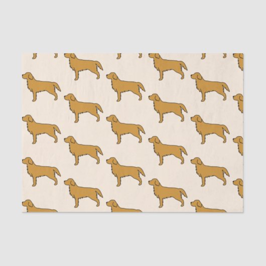 Goldes Retriever Tissue Paper Seidenpapier (Vorderseite)