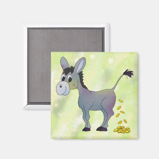 Goldesel Magnet (Vorderseite/Rückseite)