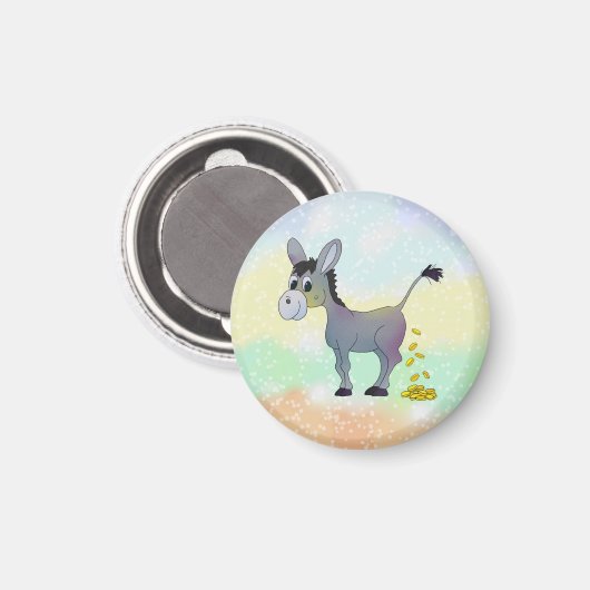 Goldesel Magnet (Vorderseite/Rückseite)