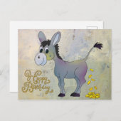 Goldesel Postkarte (Vorne/Hinten)