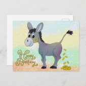 Goldesel Postkarte (Vorne/Hinten)