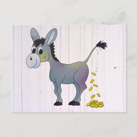 Goldesel Postkarte (Vorderseite)