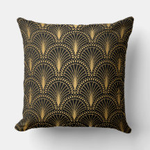 Goldfächer-Muster, Art Deco-Muster, zeitloses Deko