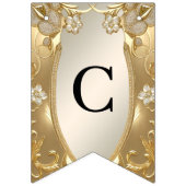 Goldfahne für Verzierte Blumenjagd Wimpelkette (Erste Fahne)