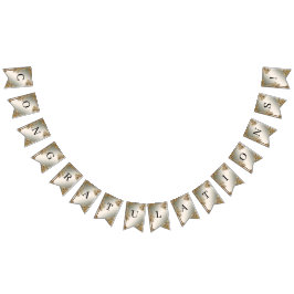 Goldfahne für Verzierte Blumenrahmen Wimpelkette