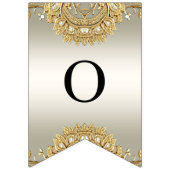 Goldfahne für Verzierte Jagd Wimpelkette (Zweite Fahne)