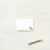 Goldfall Moon Rustikaler Wald Natur Deer Post-it Klebezettel (Auf Schreibtisch)