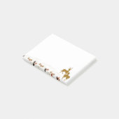 Goldfall Moon Rustikaler Wald Natur Deer Post-it Klebezettel (angewinkelt)