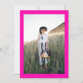 Goldfall übergroße Blumenwasserfarbe Süß 16 Einladung (Rückseite)