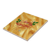 Goldfarbe, Frohe Weihnachten, Fliese (Seite)