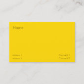 Goldfarbe Visitenkarte (Vorderseite)