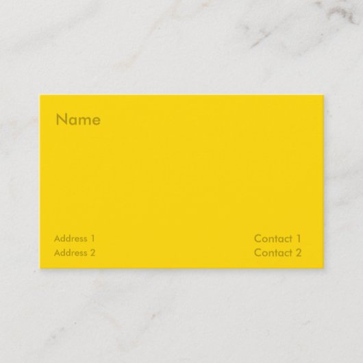 Goldfarbe Visitenkarte (Vorderseite)