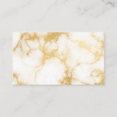 Goldfarben Beruflich Visitenkarte (Rückseite)