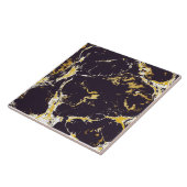 Goldfarben-Monchrome-Altpapier-Marmorfarbe Fliese (Seite)