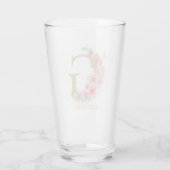Goldfarben-Monogramm-Buchstaben G Glas (Rückseite)