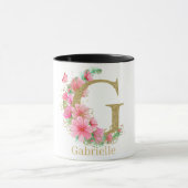 Goldfarben-Monogramm-Buchstaben G Tasse (Zentrum)