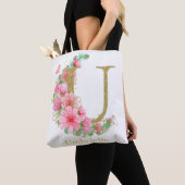 Goldfarben-Monogramm-Buchstaben U Tasche (Von Nahem)