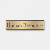 Goldfarben-Personalstatuszeichen Türschild (Vorderseite )