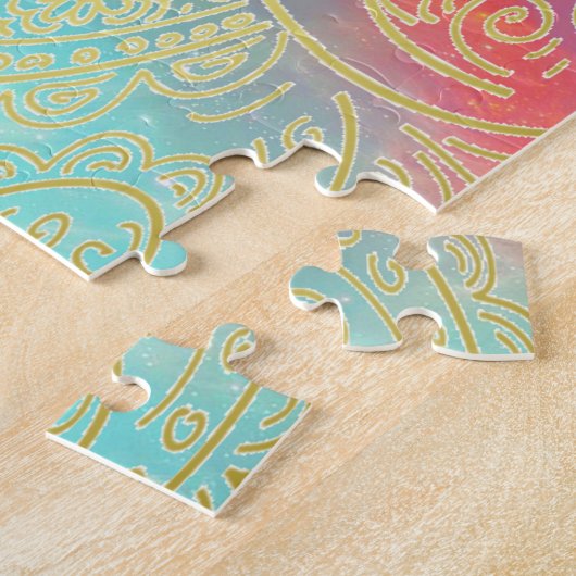 Goldfarben Puzzle (Seite)