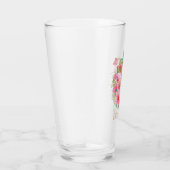 Goldfarben und Blumenmonogramm Buchstaben E Glas (Rechts)