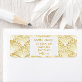 Goldfarbene Art Deco Design Hochzeit