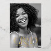 goldfarbene Drehbuch-Folie Folieneinladung (Vorderseite)