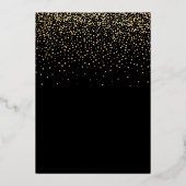 goldfarbene Drehbuch-Folie Folieneinladung (Rückseite)