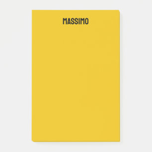 Goldfarbene eigene Name minimalistisch modern schl Post-it Klebezettel