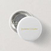 Goldfarbene einfache minimalistische professionell button (Vorne & Hinten)