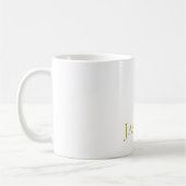 Goldfarbene einfache minimalistische professionell kaffeetasse (Links)