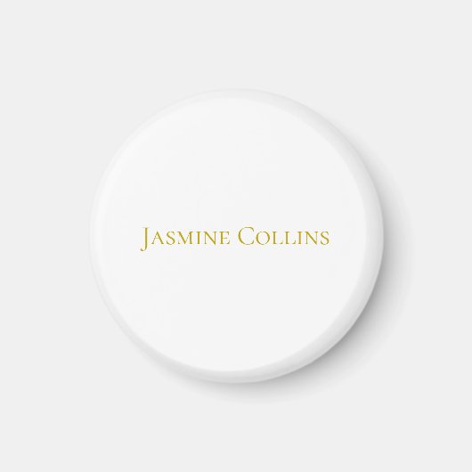 Goldfarbene einfache minimalistische professionell magnet (Vorne)
